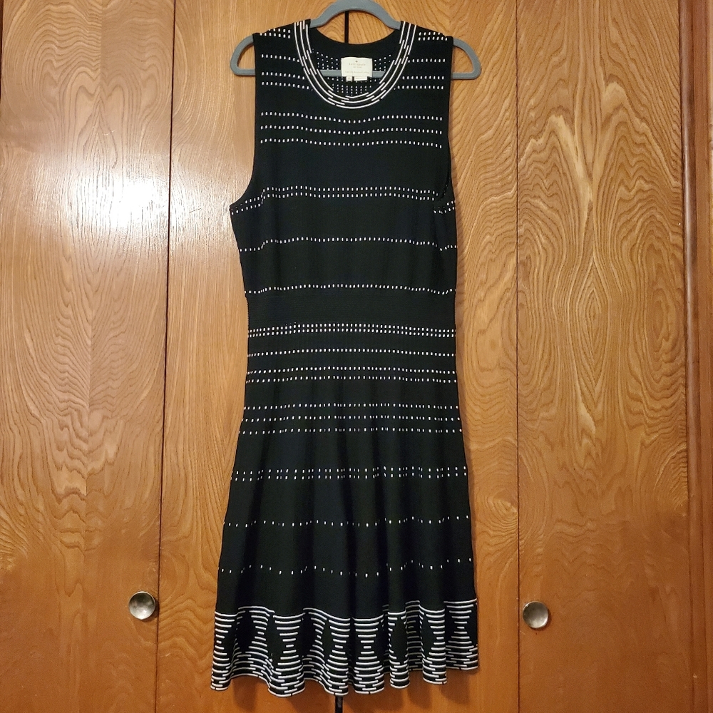 Kate Spade Textured Knit Fit And Flare Dress - Picture 2 of 5